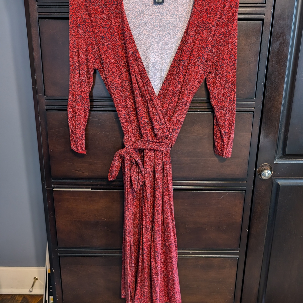 Lucky Brand Red Wrap Dress